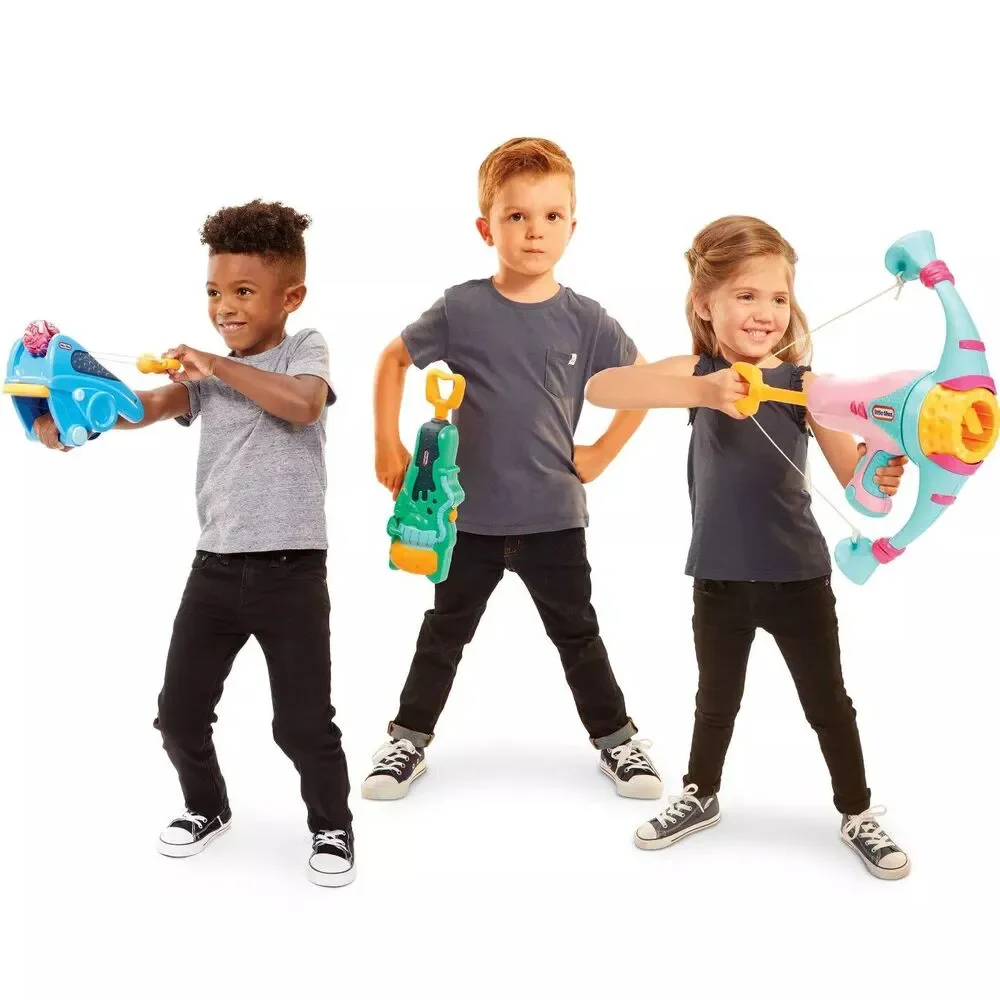 Little Tikes Mighty Blasters Sling Blaster Toy Wrist Launcher w/ 2 Soft Power 3+